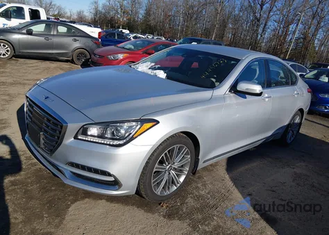 2018 Genesis G80 3.8 z USA, uszkodzony, nr VIN KMHGN4JEXJU270554